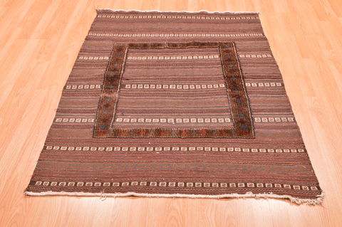 Baluch Brown Flat Woven 311 X 410 Area Rug 100-89913 Image 1