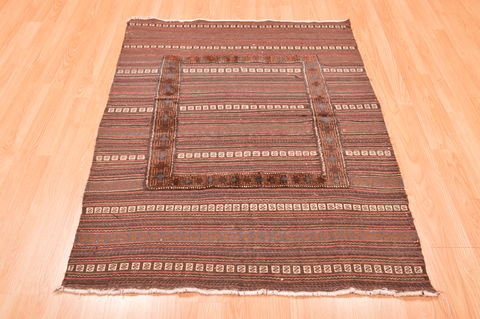 Baluch Brown Flat Woven 311 X 410 Area Rug 100-89913 Image 5