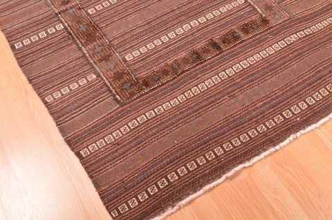 Baluch Brown Flat Woven 311 X 410 Area Rug 100-89913 Image 6
