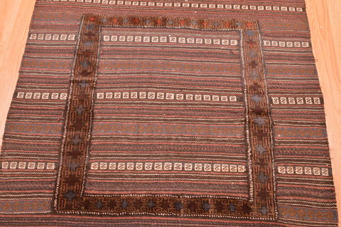 Baluch Brown Flat Woven 311 X 410 Area Rug 100-89913 Image 7