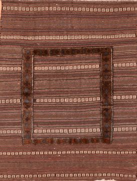 Baluch Brown Flat Woven 3'11" X 4'10"  Area Rug 100-89913