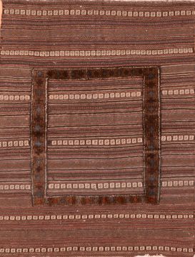 Afghan Baluch Brown Rectangle 3x5 ft Wool Carpet 89913