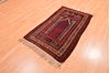 Baluch Red Hand Knotted 30 X 47 Area Rug 100-89921 Thumb 2