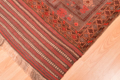 Baluch Grey Hand Knotted 40 X 53 Area Rug 100-89923 Image 5