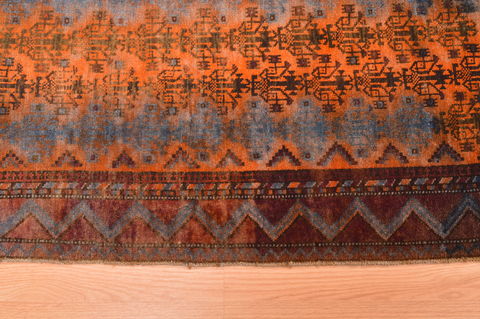 Baluch Orange Hand Knotted 30 X 47 Area Rug 100-89928 Image 7