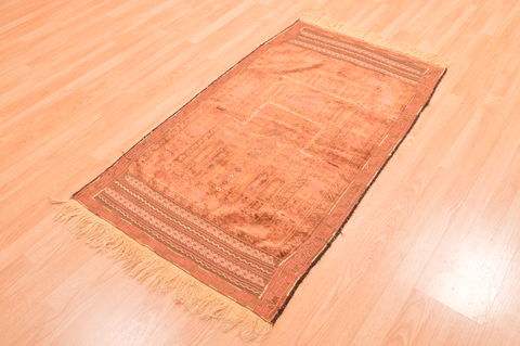 Baluch Beige Hand Knotted 29 X 48 Area Rug 100-89931 Image 2