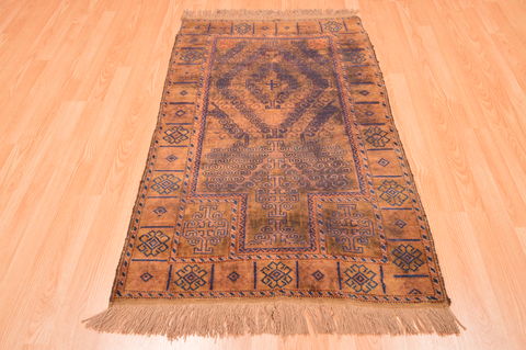 Baluch Brown Hand Knotted 30 X 47 Area Rug 100-89932 Image 5