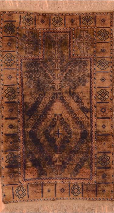 Baluch Brown Hand Knotted 30 X 47 Area Rug 100-89932 Image 0