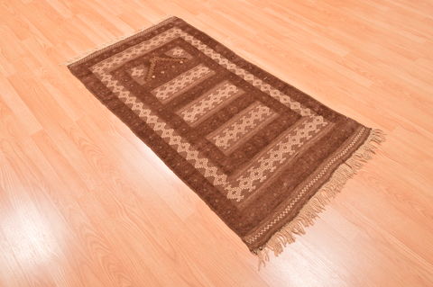 Baluch Brown Hand Knotted 30 X 47 Area Rug 100-89935 Image 3