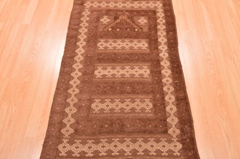 Baluch Brown Hand Knotted 30 X 47 Area Rug 100-89935 Image 9