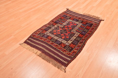 Baluch Blue Hand Knotted 29 X 40 Area Rug 100-89937 Image 2
