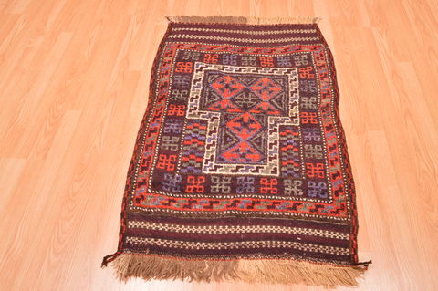 Baluch Blue Hand Knotted 29 X 40 Area Rug 100-89937 Image 4