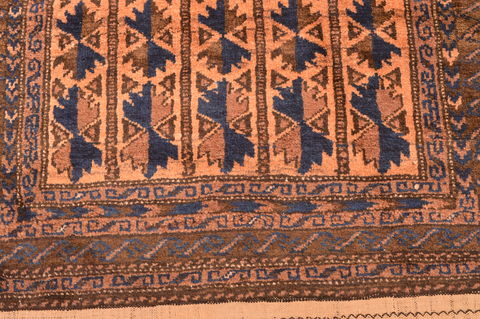 Baluch Beige Hand Knotted 30 X 50 Area Rug 100-89938 Image 10