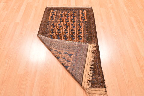 Baluch Beige Hand Knotted 30 X 50 Area Rug 100-89938 Image 12