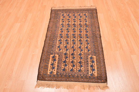 Baluch Beige Hand Knotted 30 X 50 Area Rug 100-89938 Image 4