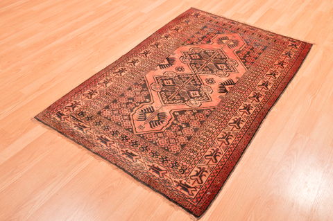 Baluch Red Hand Knotted 33 X 52 Area Rug 100-89941 Image 2