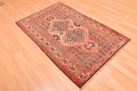 Baluch Red Hand Knotted 33 X 52 Area Rug 100-89941 Image 6