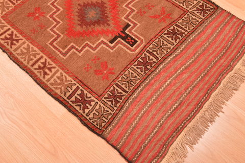 Baluch Beige Hand Knotted 29 X 47 Area Rug 100-89942 Image 12
