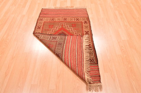Baluch Beige Hand Knotted 211 X 47 Area Rug 100-89943 Image 1