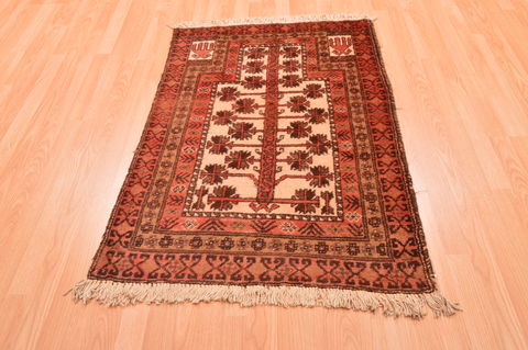 Baluch Beige Hand Knotted 211 X 47 Area Rug 100-89943 Image 2