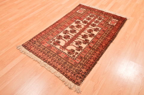 Baluch Beige Hand Knotted 211 X 47 Area Rug 100-89943 Image 3
