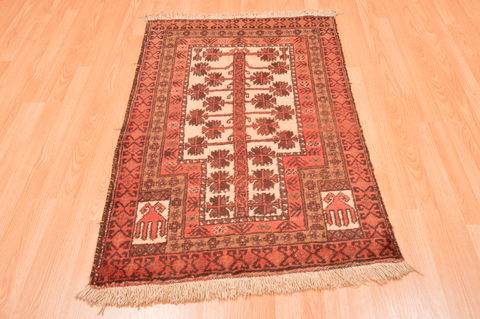 Baluch Beige Hand Knotted 211 X 47 Area Rug 100-89943 Image 5
