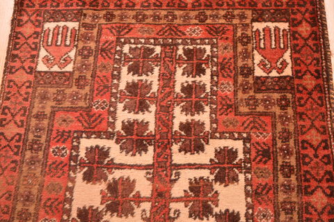Baluch Beige Hand Knotted 211 X 47 Area Rug 100-89943 Image 8