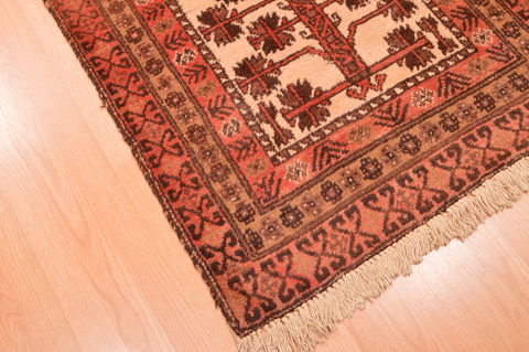 Baluch Beige Hand Knotted 211 X 47 Area Rug 100-89943 Image 9