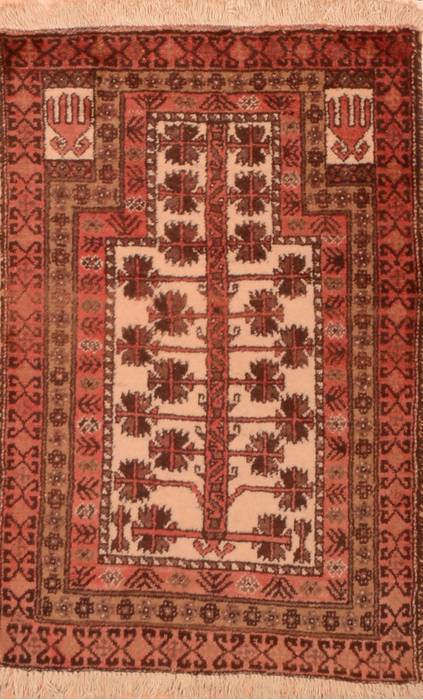 Baluch Beige Hand Knotted 211 X 47 Area Rug 100-89943 Image 0