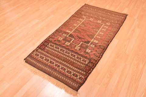 Baluch Brown Hand Knotted 210 X 53 Area Rug 100-89944 Image 6