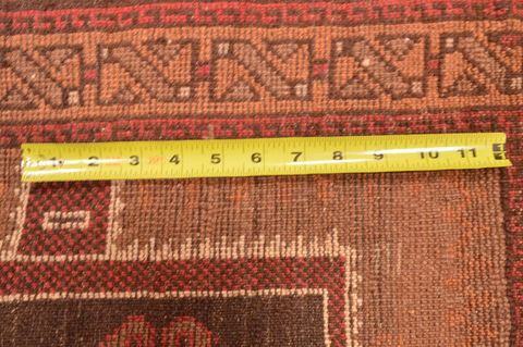 Baluch Brown Hand Knotted 27 X 45 Area Rug 100-89947 Image 12