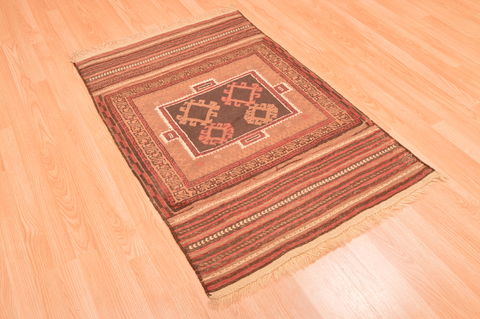 Baluch Brown Hand Knotted 27 X 45 Area Rug 100-89947 Image 5