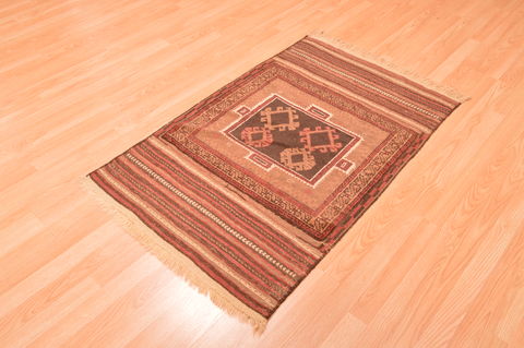 Baluch Brown Hand Knotted 27 X 45 Area Rug 100-89947 Image 6