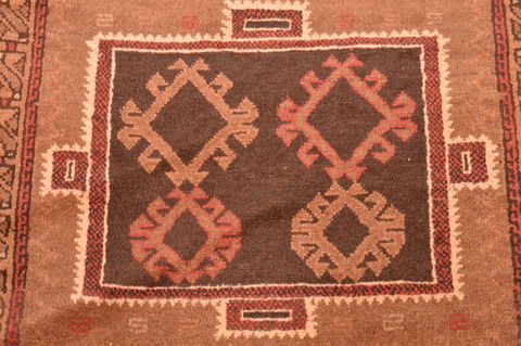 Baluch Brown Hand Knotted 27 X 45 Area Rug 100-89947 Image 8