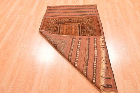 Baluch Brown Hand Knotted 29 X 411 Area Rug 100-89948 Image 11