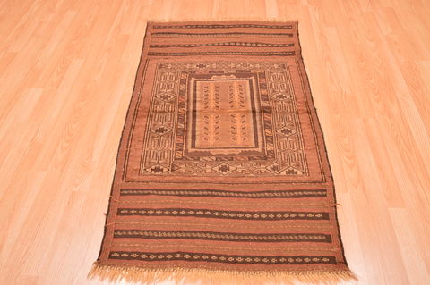 Baluch Brown Hand Knotted 29 X 411 Area Rug 100-89948 Image 4