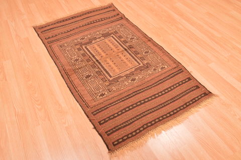 Baluch Brown Hand Knotted 29 X 411 Area Rug 100-89948 Image 5