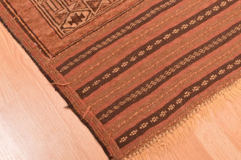 Baluch Brown Hand Knotted 29 X 411 Area Rug 100-89948 Image 6