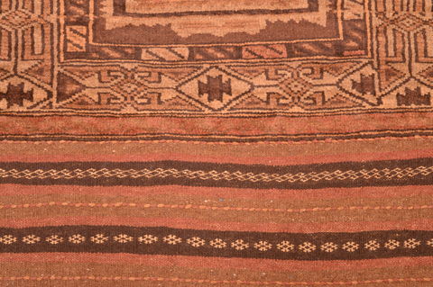 Baluch Brown Hand Knotted 29 X 411 Area Rug 100-89948 Image 7