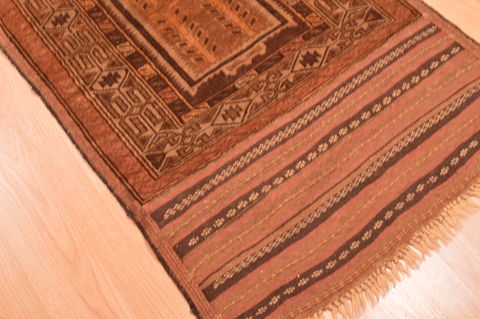 Baluch Brown Hand Knotted 29 X 411 Area Rug 100-89948 Image 9