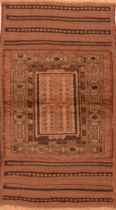 Baluch Brown Hand Knotted 29 X 411 Area Rug 100-89948 Image 0