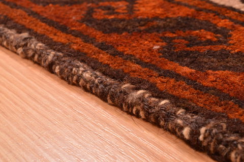 Baluch Brown Hand Knotted 210 X 49 Area Rug 100-89949 Image 11