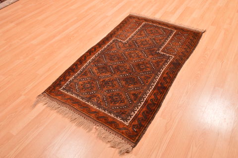 Baluch Brown Hand Knotted 210 X 49 Area Rug 100-89949 Image 2