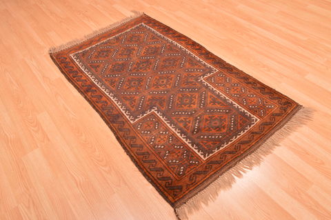 Baluch Brown Hand Knotted 210 X 49 Area Rug 100-89949 Image 5