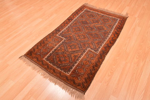 Baluch Brown Hand Knotted 210 X 49 Area Rug 100-89949 Image 6