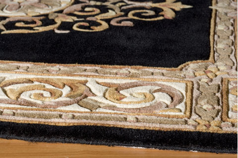 Momeni MAISON Black 91 X 131 Area Rug MAISOMA-08BLK96D6 804-93266 Image 1