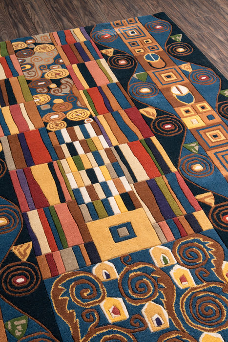 Momeni NEW WAVE Blue 91 X 131 Area Rug NEWWANW-02BLU96D6 804-93839 Image 2