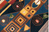 Momeni NEW WAVE Blue 91 X 131 Area Rug NEWWANW-02BLU96D6 804-93839 Thumb 1