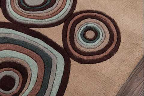 Momeni NEW WAVE Beige 20 X 30 Area Rug NEWWANW120MUS2030 804-93958 Image 1