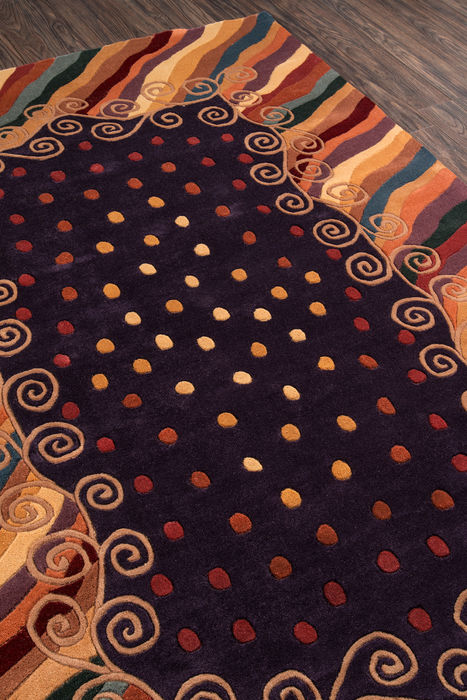 Momeni NEW WAVE Purple Round 71 X 71 Area Rug NEWWANW-12PUR790R 804-94015 Image 2